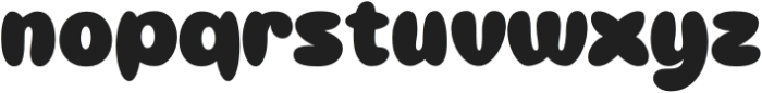 Pufypop otf (400) Font LOWERCASE
