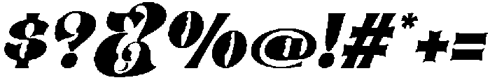 Puhyaka Italic otf (400) Font OTHER CHARS