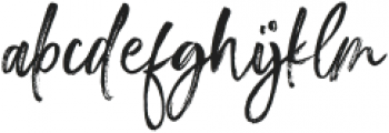 PuighutBrush otf (400) Font LOWERCASE