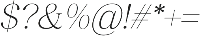 Pujarelah ExtraLight Italic otf (200) Font OTHER CHARS