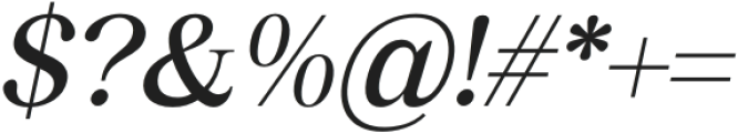 Pujarelah Medium Italic otf (500) Font OTHER CHARS
