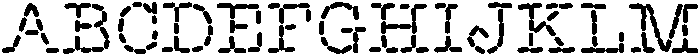 Pulled Thread Regular otf (400) Font UPPERCASE
