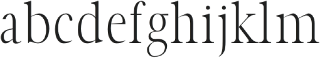 Pulmer Light otf (300) Font LOWERCASE