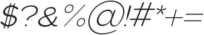 Pulse Rounded Light Italic otf (300) Font OTHER CHARS