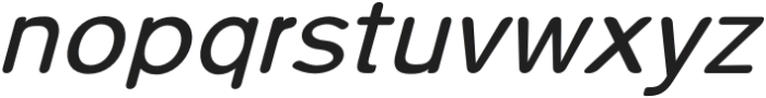 Pulse Rounded Semi-Bold Italic otf (600) Font LOWERCASE