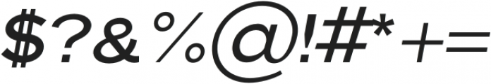 Pulse-Semi-Bold Italic otf (600) Font OTHER CHARS