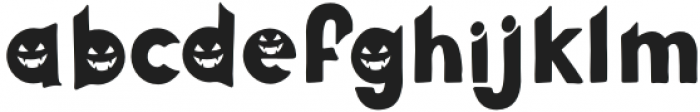 Pumpkin Face Display otf (400) Font LOWERCASE