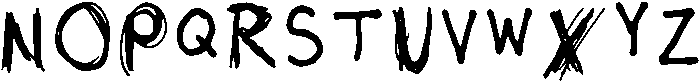 Punk Regular otf (400) Font UPPERCASE