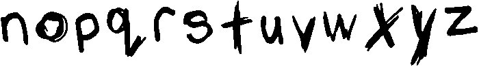 Punk Regular otf (400) Font LOWERCASE