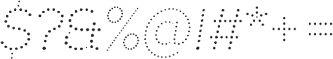 Punto Light-Italic otf (300) Font OTHER CHARS