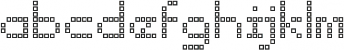 Punto Square-Light-Outline otf (300) Font LOWERCASE