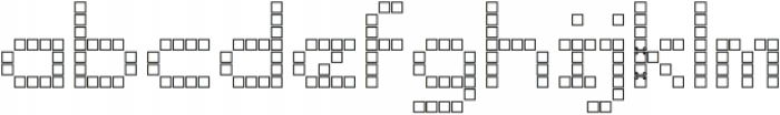 Punto Square-Medium-Outline otf (500) Font LOWERCASE