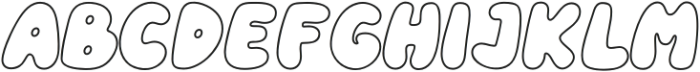 Pure Misty Outline otf (400) Font UPPERCASE