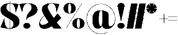 Pure Motif Black otf (900) Font OTHER CHARS