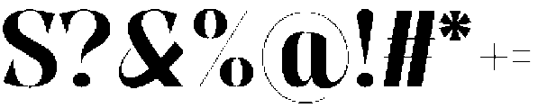 Pure Motif Bold otf (700) Font OTHER CHARS
