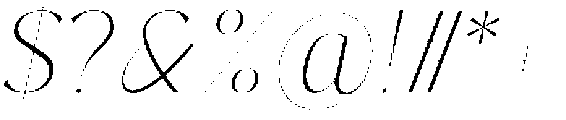 Pure Motif Thin Italic otf (100) Font OTHER CHARS