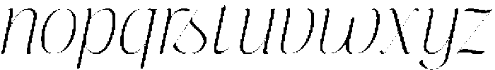 Pure Motif Thin Italic otf (100) Font LOWERCASE