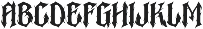 Purevil-Regular otf (400) Font UPPERCASE