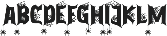 Purgatorie Spider otf (400) Font UPPERCASE