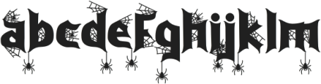 Purgatorie Spider otf (400) Font LOWERCASE