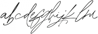 Purxious Signature otf (400) Font LOWERCASE