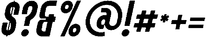 Pushkey Italic otf (400) Font OTHER CHARS