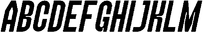 Pushkey Italic otf (400) Font UPPERCASE