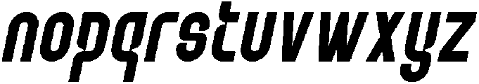 Pushkey Italic otf (400) Font LOWERCASE