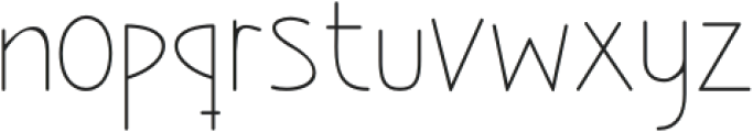 Pushpin Thin otf (100) Font LOWERCASE