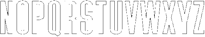 Puspa Sans Outline otf (400) Font LOWERCASE