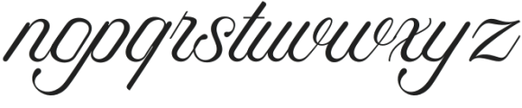 Puspita Script Regular otf (400) Font LOWERCASE
