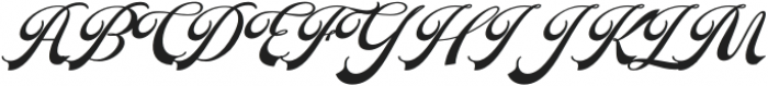 Putteri Script Bold Italic Bold Italic otf (700) Font UPPERCASE