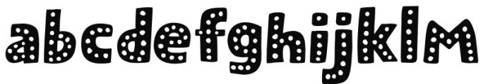 Public Secret Dots Font LOWERCASE