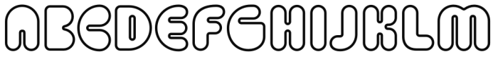 Puffer PB Outline Font LOWERCASE