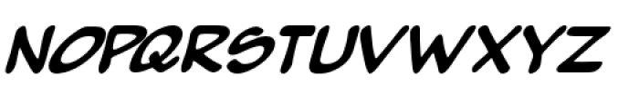 Pumpkinseed Black Oblique Font UPPERCASE