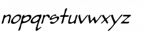 Pumpkinseed Medium Oblique Font LOWERCASE