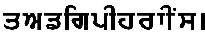 PUN-AdhunikB-Bold Font LOWERCASE