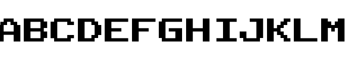 Public Pixel Font UPPERCASE