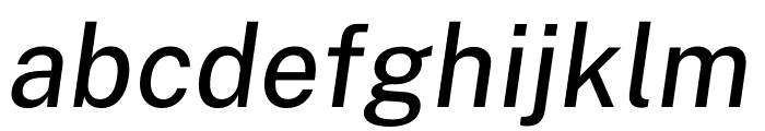 Public Sans Medium Italic Font LOWERCASE