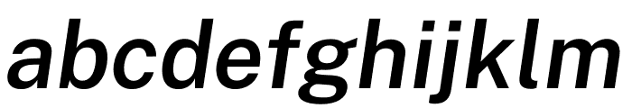 Public Sans SemiBold Italic Font LOWERCASE