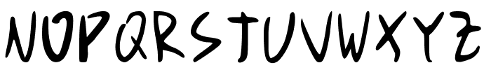 PuchiMono Font UPPERCASE