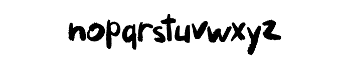 Puckipsy Font LOWERCASE