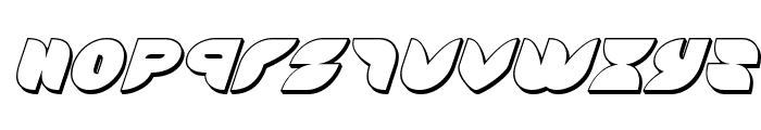 Puff Angel 3D Italic Font LOWERCASE