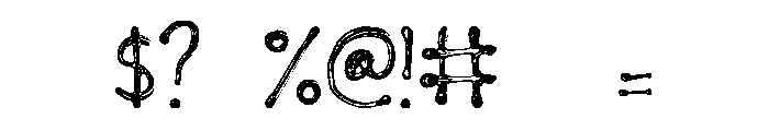 Puff Paint Font OTHER CHARS