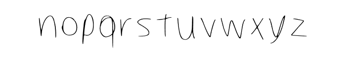 Puggos Messy Handwritin Regular Font LOWERCASE