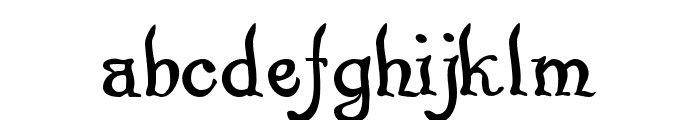 Pugsley Upright Font LOWERCASE