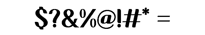 Pujangga Regular Font OTHER CHARS