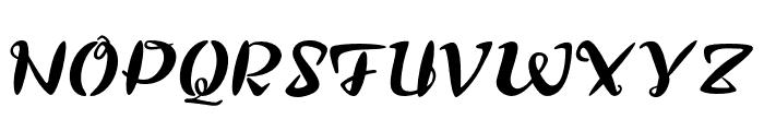 Pulipuli Italic Font UPPERCASE