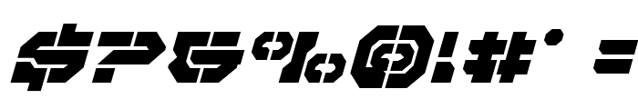 Pulsar Class Semi-Condensed Italic Font OTHER CHARS