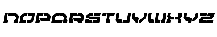 Pulsar Class Semi-Italic Font UPPERCASE